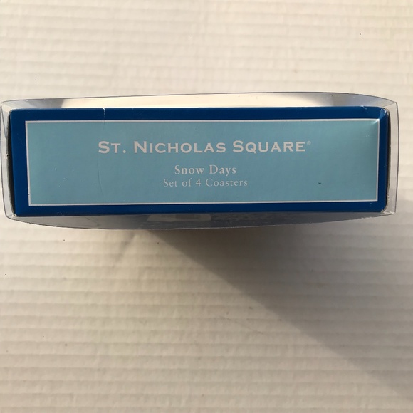 Kohl's Holiday Set Of 4 Christmas Snowman Coasters St Nicholas